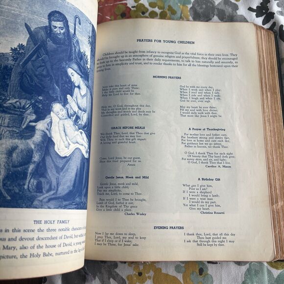 VINTAGE Holy Bible New Standard Reference Blue Ribbon 1948 Edition Hertel WOW - Picture 14 of 16